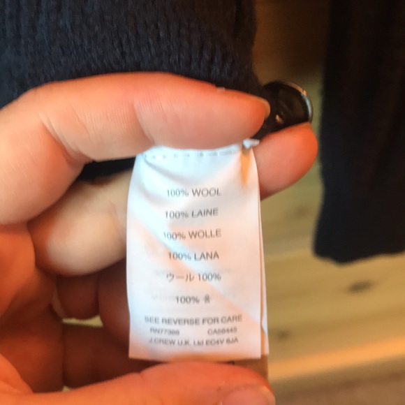 J. Crew 100% Wool Cable-Knit Sweater Buttons M - Picture 9 of 13